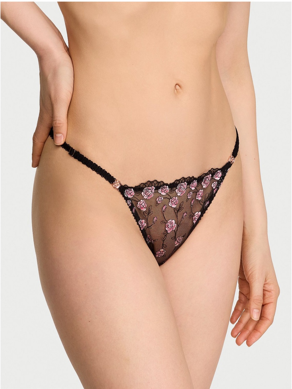Victoria's Secret Tease Satin Kiss High-Leg Thong Panty